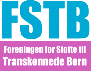 FSTB Logo: Forkortelsen "FSTB" med teksten "Foreningen for Støtte til Transkønnede Børn" nedenunder